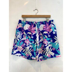 Chubbies Men's The Floral Surprises 5.5" Classic Mesh Lined Swim Shorts Blue XL